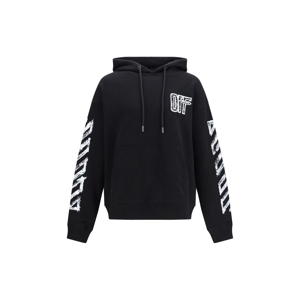 Sweat à capuche Off-White homme Motion Arrow en coton noir – OF-OMBB085F26FLE00L00001 - HBPS Beauty & Fashion