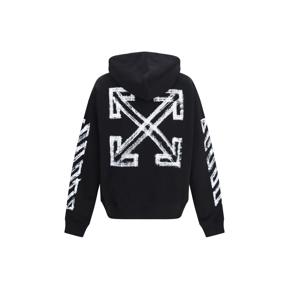 Sweat à capuche Off-White homme Motion Arrow en coton noir – OF-OMBB085F26FLE00L00001 - HBPS Beauty & Fashion