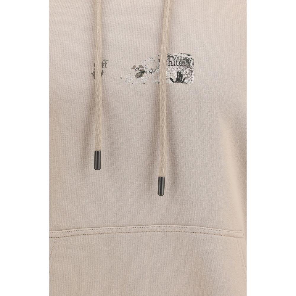 Sweat à capuche Off-White homme Spray Arrow en coton beige – OF-OMBB085F26FLE00400031 - HBPS Beauty & Fashion