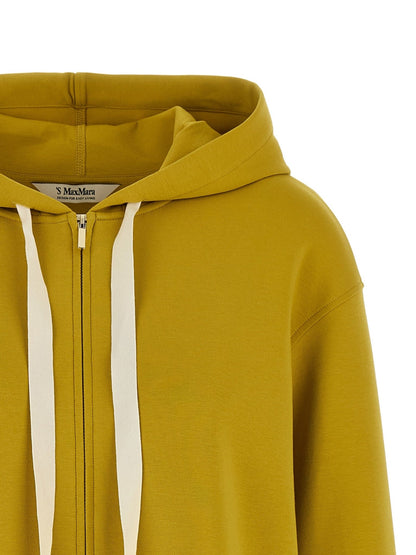 Sweat à capuche 'S Max Mara femme SmmDoria en coton jaune – MA-336059 - HBPS Beauty & Fashion