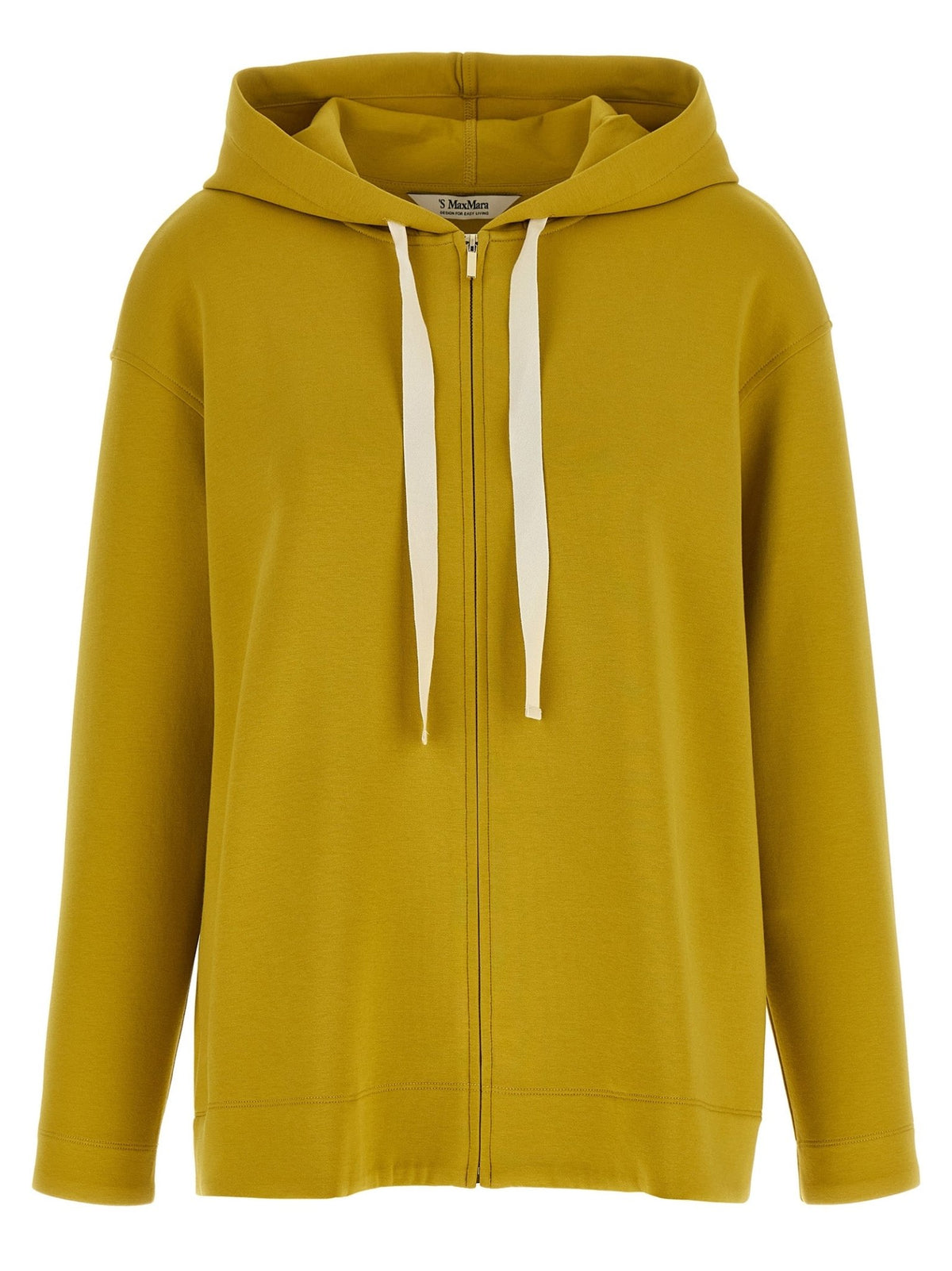 Sweat à capuche 'S Max Mara femme SmmDoria en coton jaune – MA-336059 - HBPS Beauty & Fashion