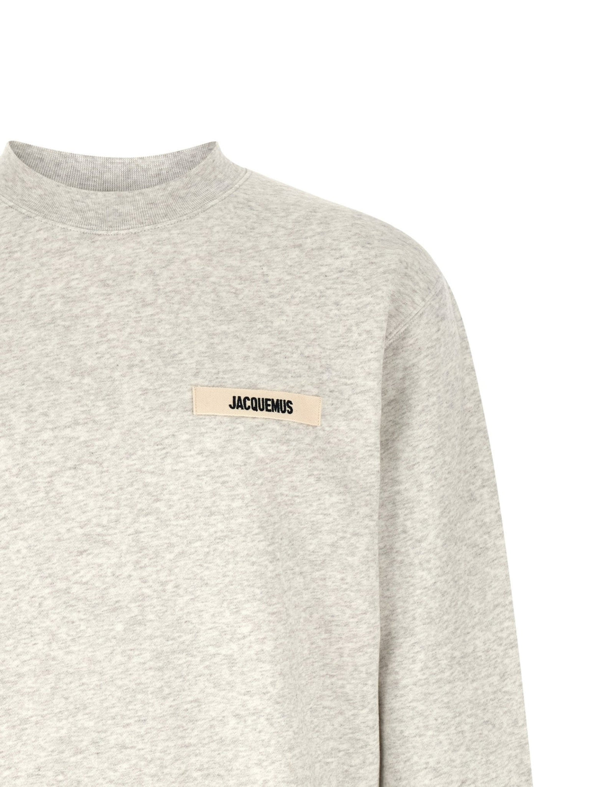 Sweat-shirt Jacquemus homme Le Sweatshirt Gros Grain en coton gris – JA-326933 - HBPS Beauty & Fashion