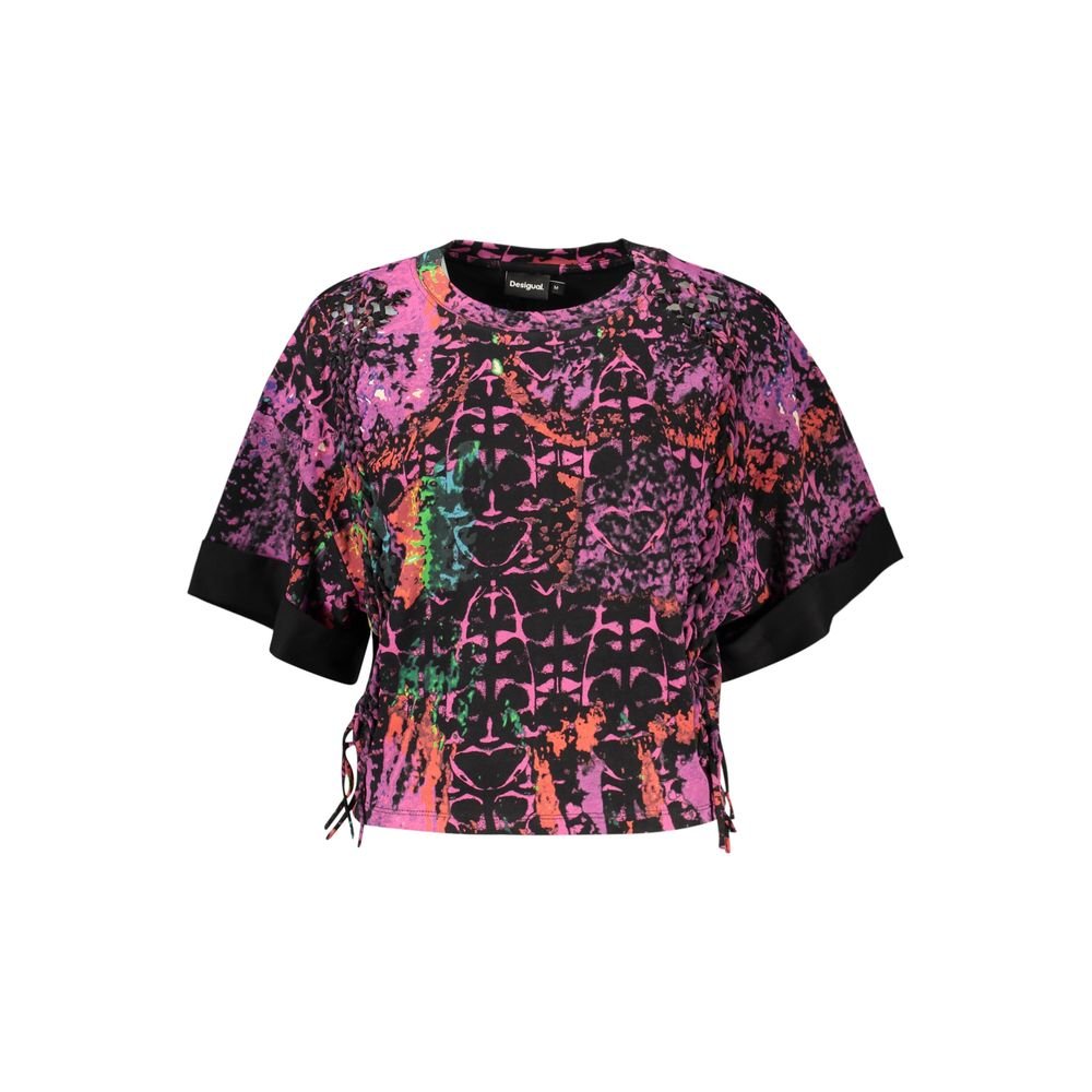 T-shirt Desigual femme Beatle Lacroix en coton violet – DE-47013 - HBPS Beauty & Fashion