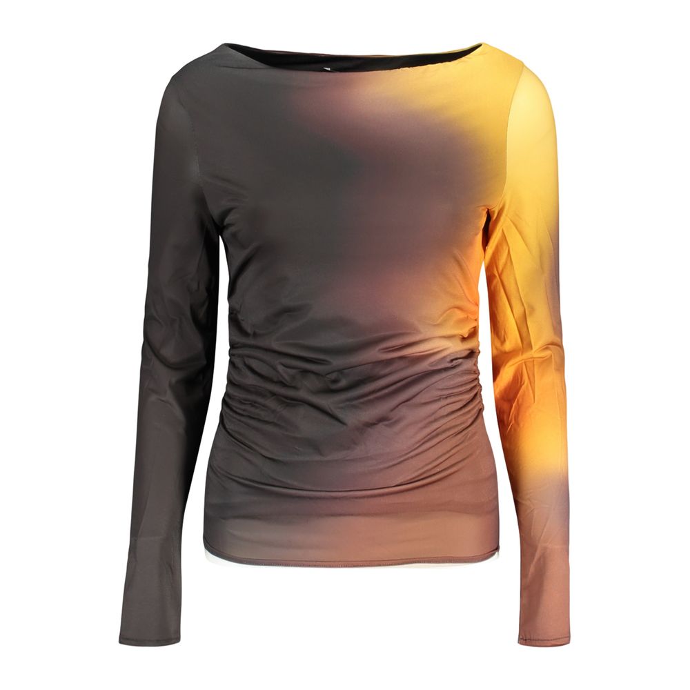 T-shirt Desigual femme manches longues en polyester noir – DE-48364 - HBPS Beauty & Fashion