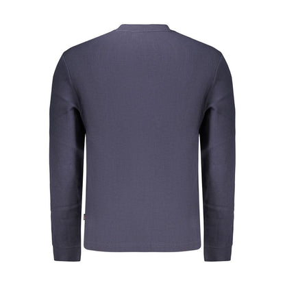 T-shirt Hugo Boss homme manches longues en coton bleu – BO-48153 - HBPS Beauty & Fashion