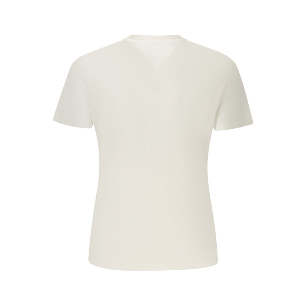 T-shirt Tommy Hilfiger femme en coton blanc – TO-48050 - HBPS Beauty & Fashion