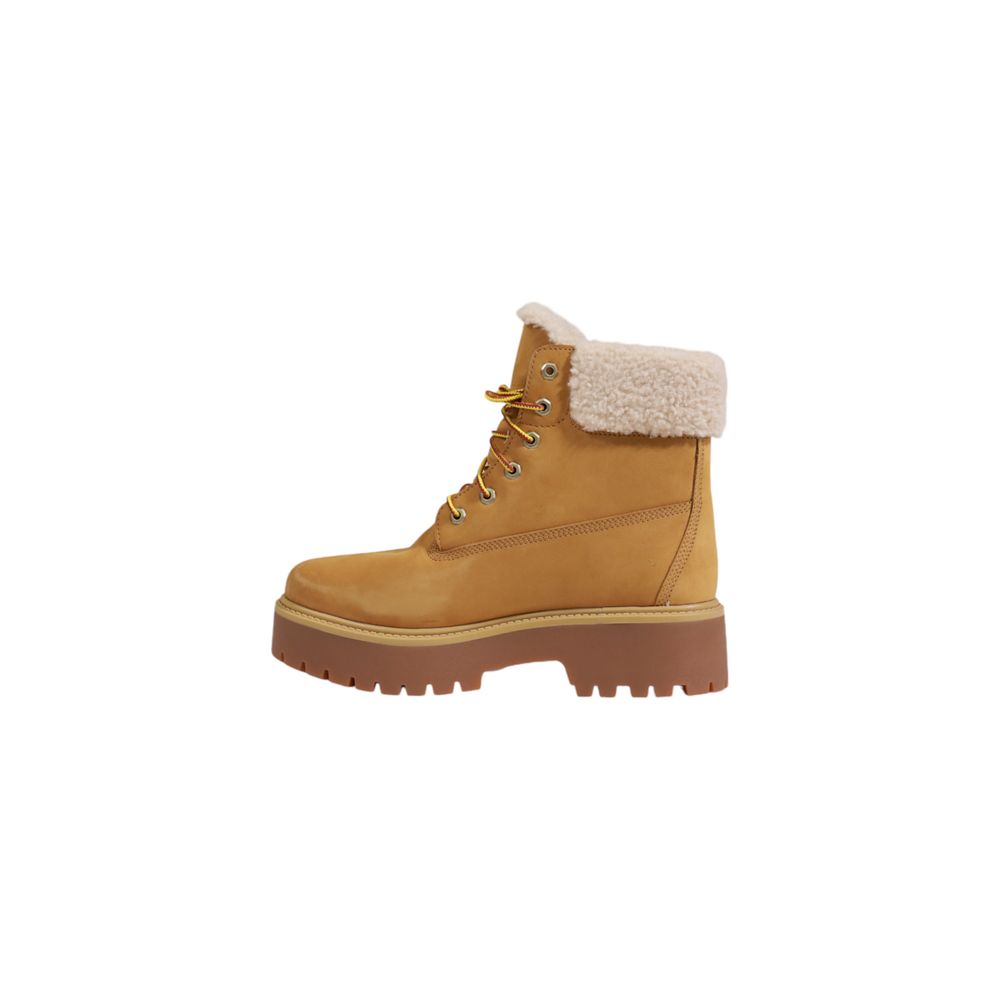 Timberland Beige Recycled Leather Lace-Up Boots - HBPS Beauty & Fashion