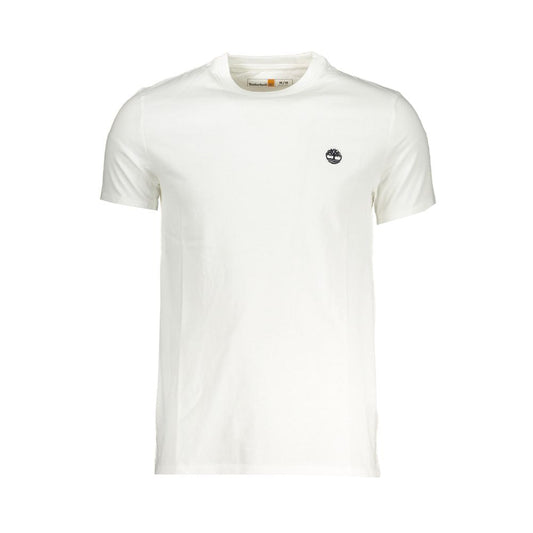 Timberland Bianco Cotton Mens T-Shirt - HBPS Beauty & Fashion
