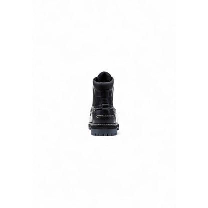 Timberland Black Leather Lace-Up Boots - HBPS Beauty & Fashion