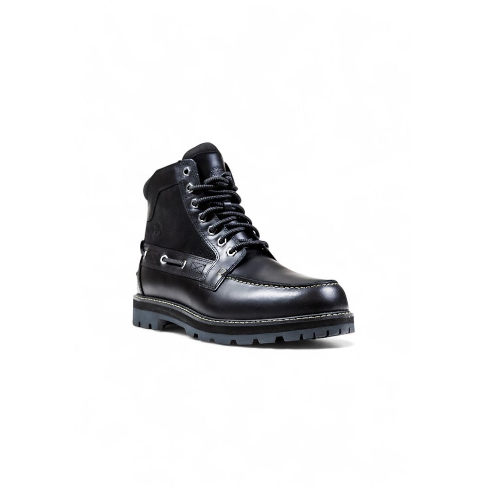 Timberland Black Leather Lace-Up Boots - HBPS Beauty & Fashion