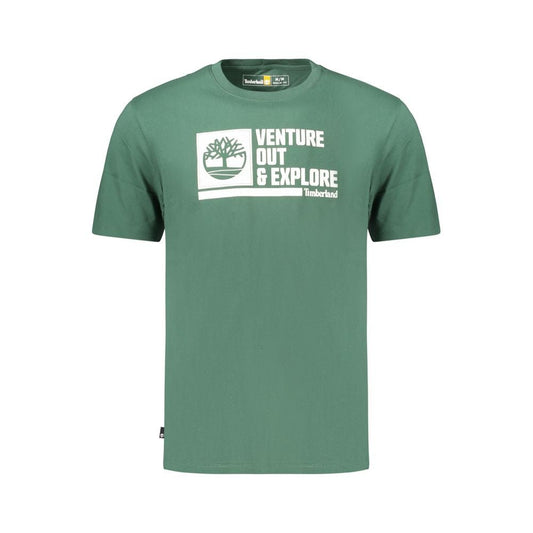 Timberland Green Cotton Men's T-Shirt - HBPS Beauty & Fashion
