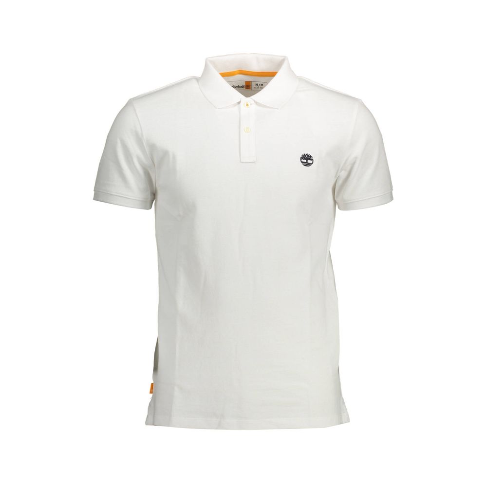 Timberland White Cotton Men Polo Shirt - HBPS Beauty & Fashion