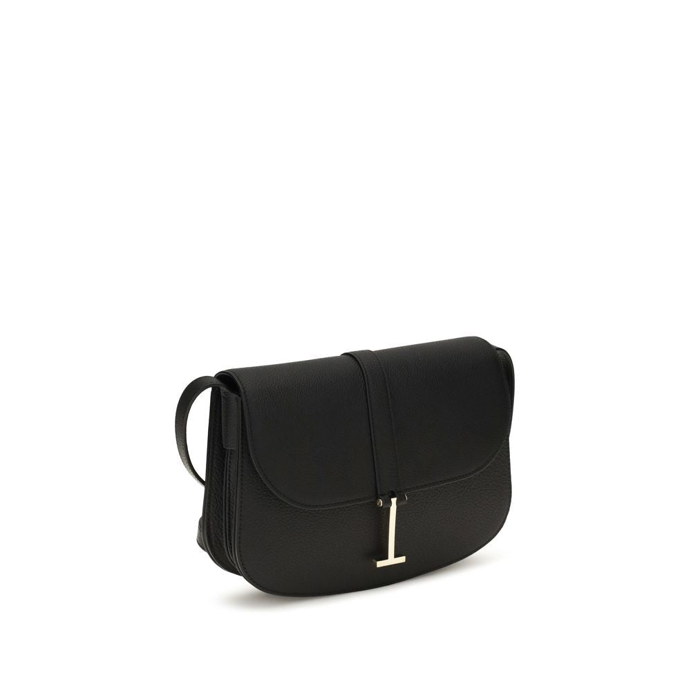 Tom Ford Black Calf Leather Bos Taurus Shoulder Bag - HBPS Beauty & Fashion