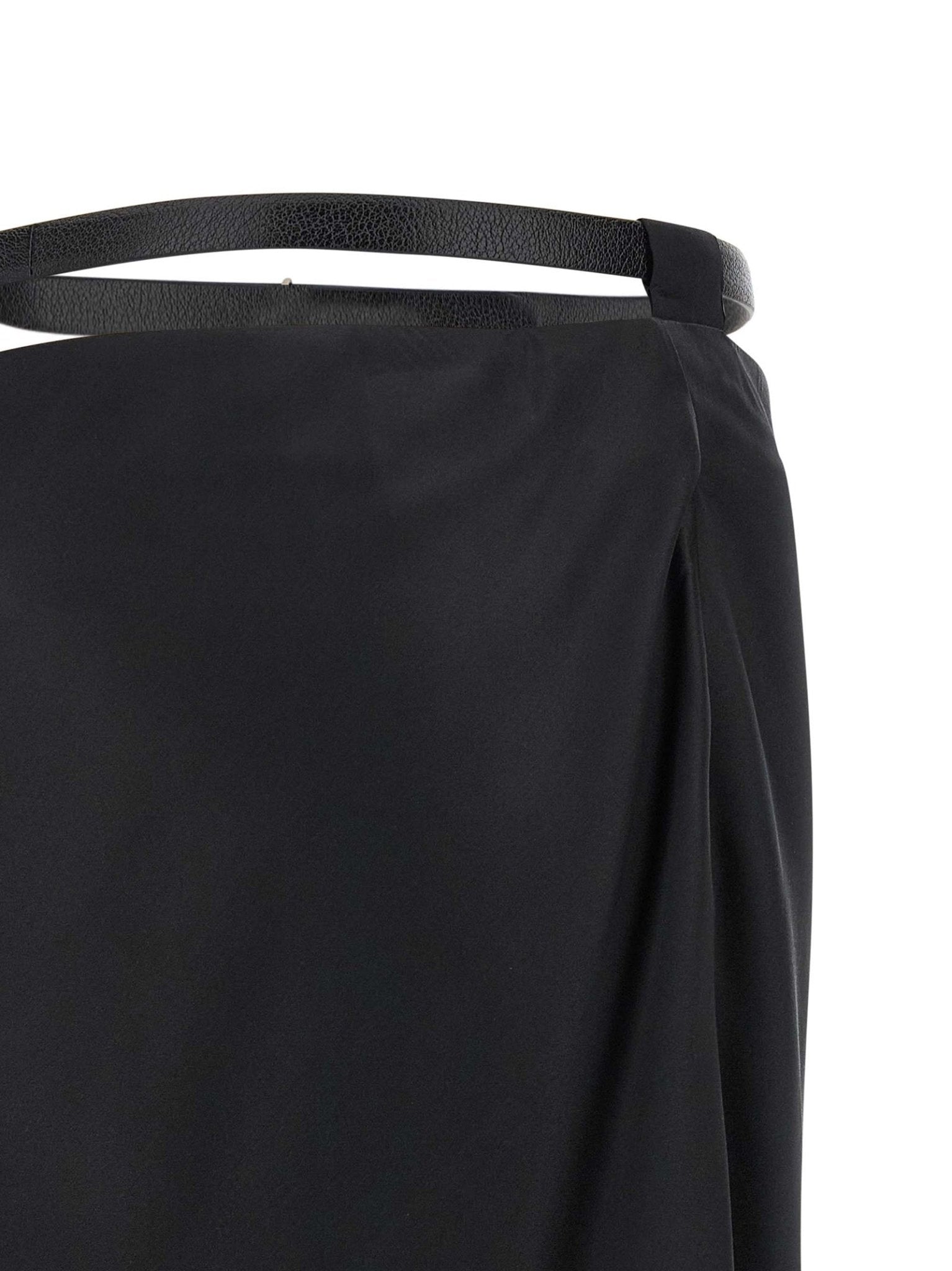 Tom Ford Black Silk Midi Skirt - HBPS Beauty & Fashion