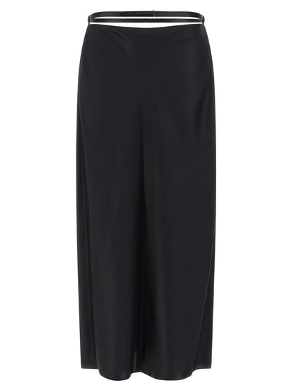 Tom Ford Black Silk Midi Skirt - HBPS Beauty & Fashion