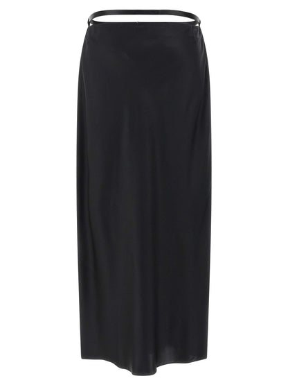 Tom Ford Black Silk Midi Skirt - HBPS Beauty & Fashion