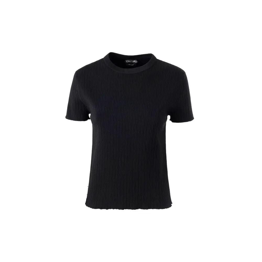 Tom Ford Black Silk T-Shirt - HBPS Beauty & Fashion
