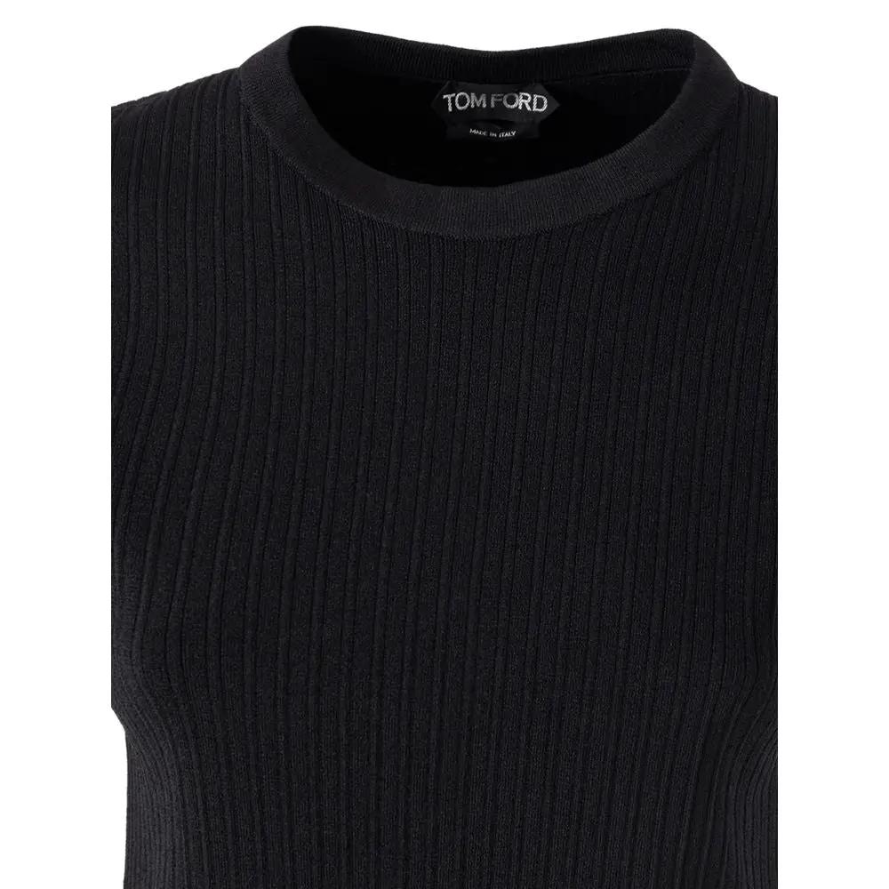 Tom Ford Black Silk T-Shirt - HBPS Beauty & Fashion