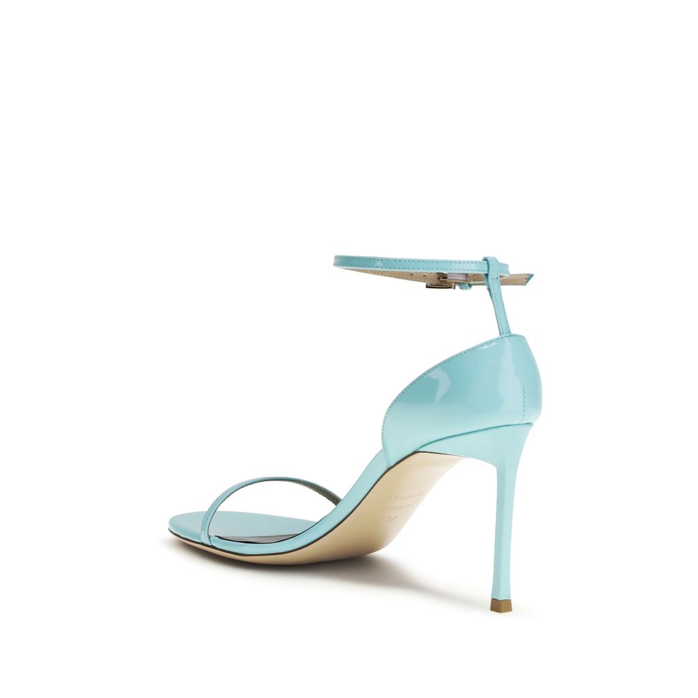 Tom Ford Blue Calf Leather Bos Taurus Stiletto Heel Sandals - HBPS Beauty & Fashion