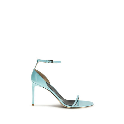 Tom Ford Blue Calf Leather Bos Taurus Stiletto Heel Sandals - HBPS Beauty & Fashion