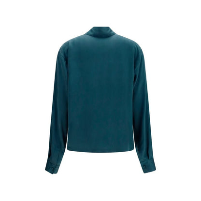 Tom Ford Blue Silk Dress Shirt - HBPS Beauty & Fashion