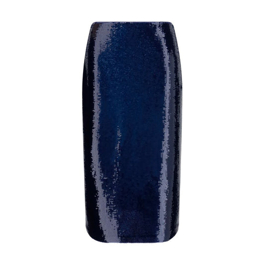 Tom Ford Blue Silk Midi Skirt - HBPS Beauty & Fashion