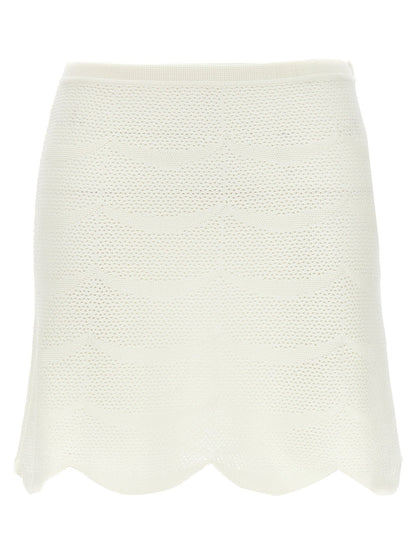 Tom Ford White Cotton Long Skirt - HBPS Beauty & Fashion