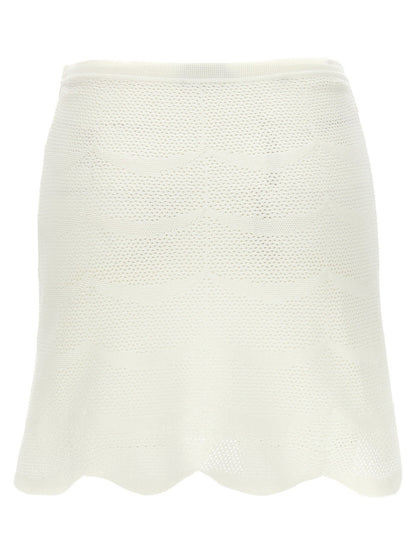 Tom Ford White Cotton Long Skirt - HBPS Beauty & Fashion
