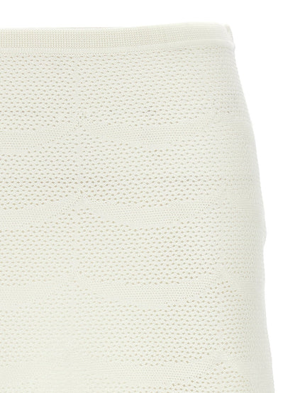 Tom Ford White Cotton Long Skirt - HBPS Beauty & Fashion