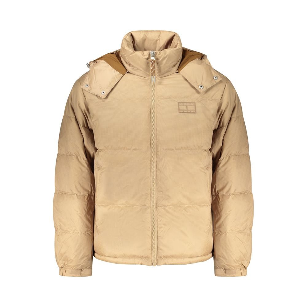 Tommy Hilfiger Beige Polyester Mens Jacket - HBPS Beauty & Fashion