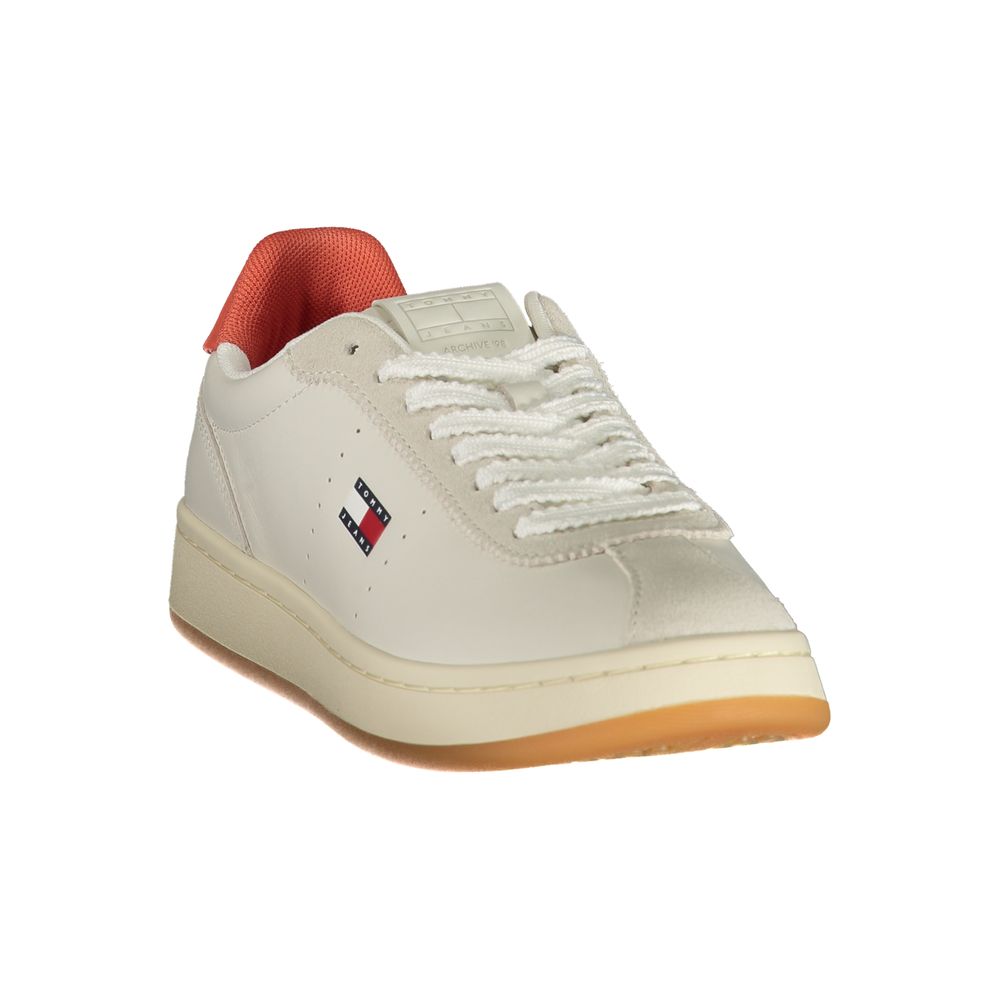 Tommy Hilfiger Beige Polyurethane Women's Sneaker - HBPS Beauty & Fashion