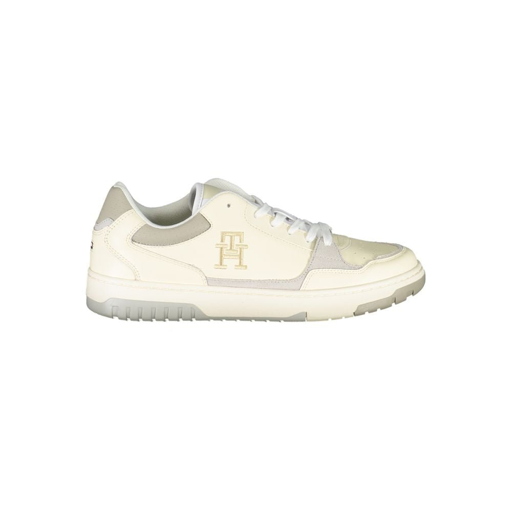 Tommy Hilfiger Beige Sports Sneakers with Unique Embroidery - HBPS Beauty & Fashion
