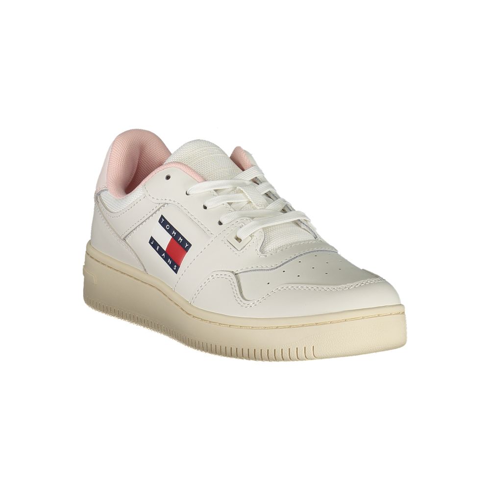Tommy Hilfiger Bianco Leather Women Sneaker - HBPS Beauty & Fashion
