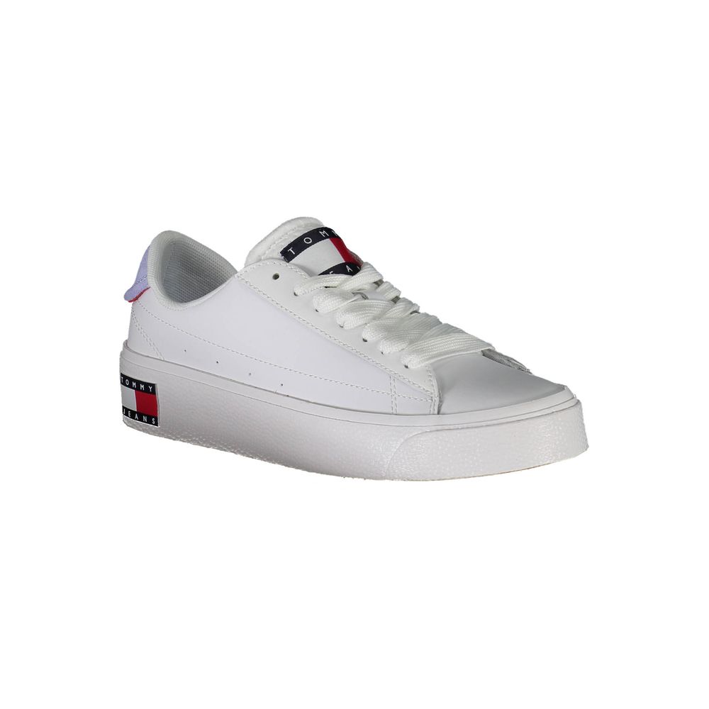 Tommy Hilfiger Bianco Leather Women Sneaker - HBPS Beauty & Fashion
