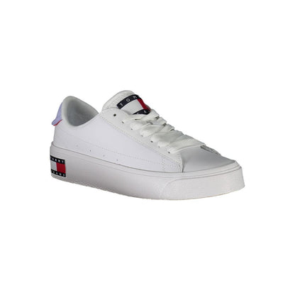 Tommy Hilfiger Bianco Leather Women Sneaker - HBPS Beauty & Fashion