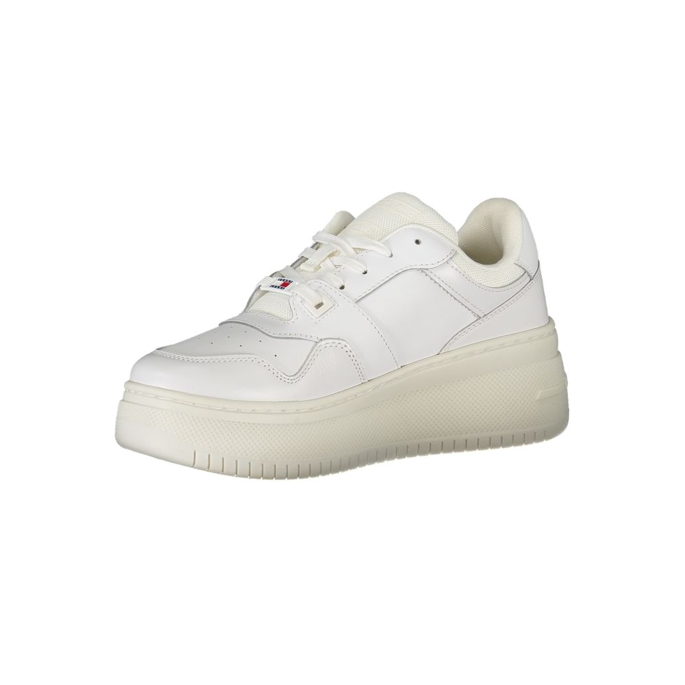 Tommy Hilfiger Bianco Leather Women Sneaker - HBPS Beauty & Fashion