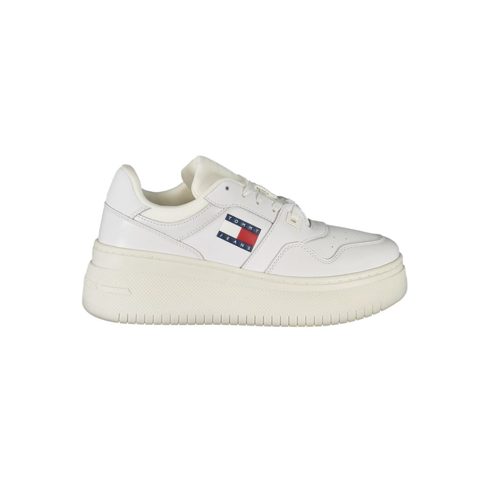 Tommy Hilfiger Bianco Leather Women Sneaker - HBPS Beauty & Fashion
