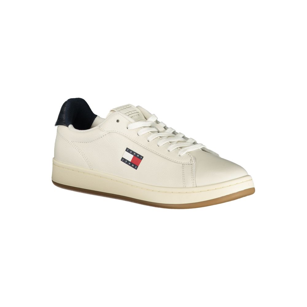 Tommy Hilfiger Bianco Poliuretano Men Sneaker - HBPS Beauty & Fashion