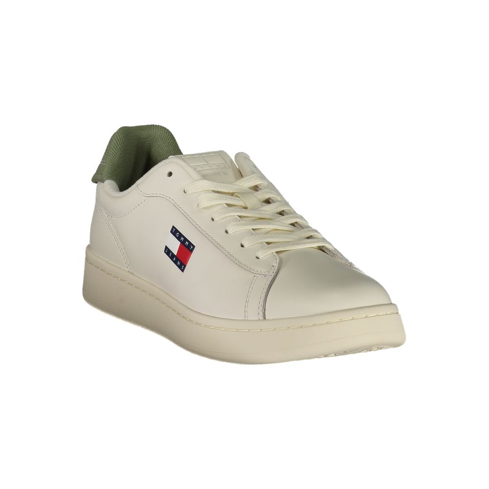 Tommy Hilfiger Bianco Polyurethane Men Sneaker - HBPS Beauty & Fashion