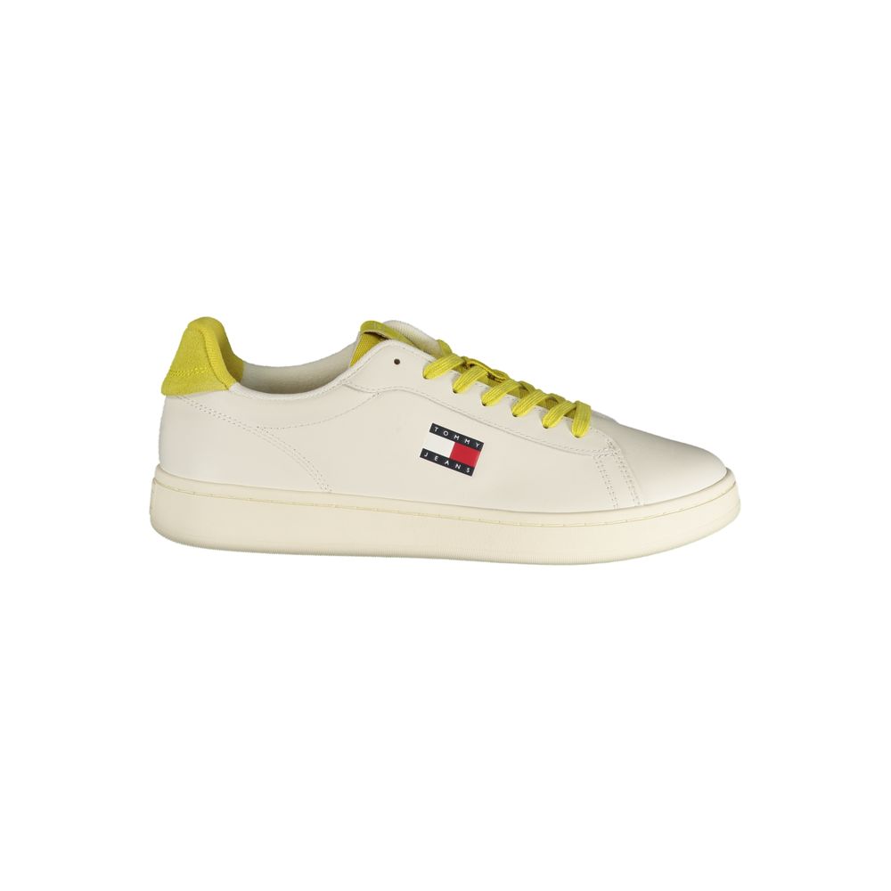Tommy Hilfiger Bianco Polyurethane Men Sneaker - HBPS Beauty & Fashion