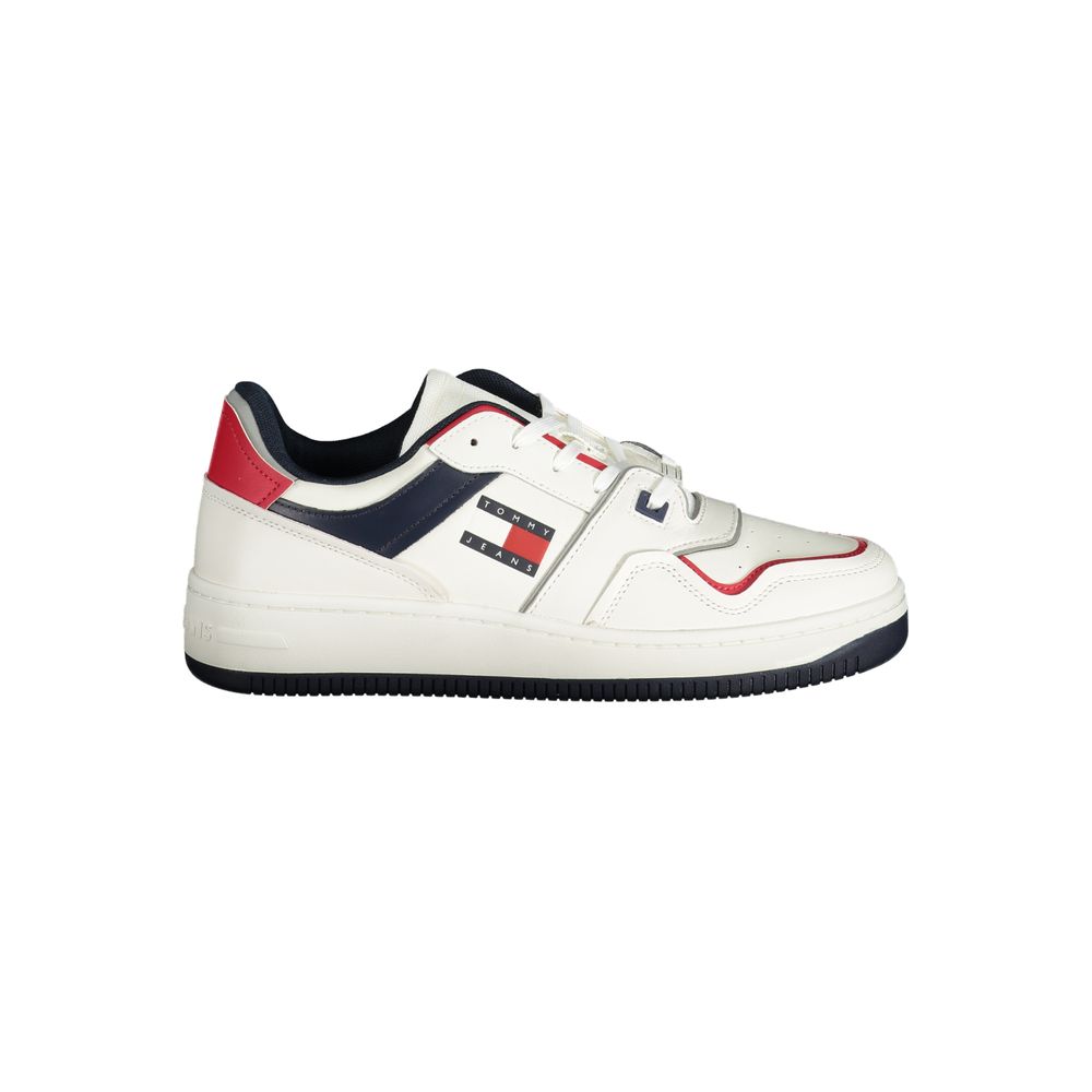 Tommy Hilfiger Bianco Polyurethane Men Sneaker - HBPS Beauty & Fashion