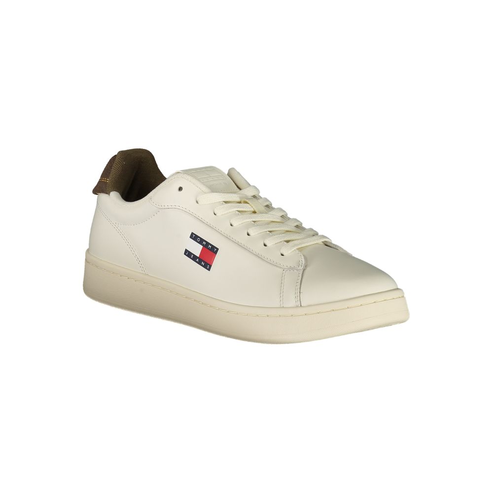 Tommy Hilfiger Bianco Polyurethane Men Sneaker - HBPS Beauty & Fashion