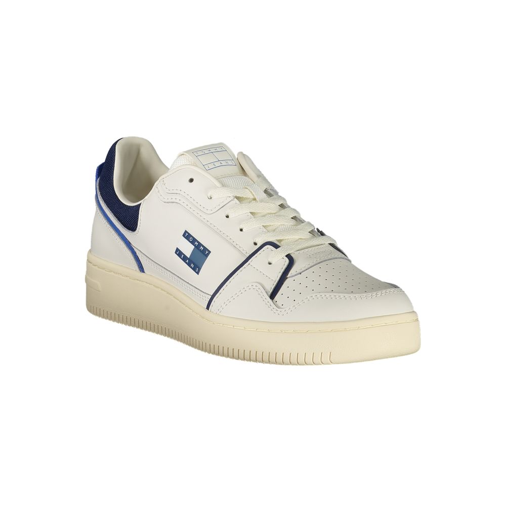 Tommy Hilfiger Bianco Polyurethane Men Sneaker - HBPS Beauty & Fashion