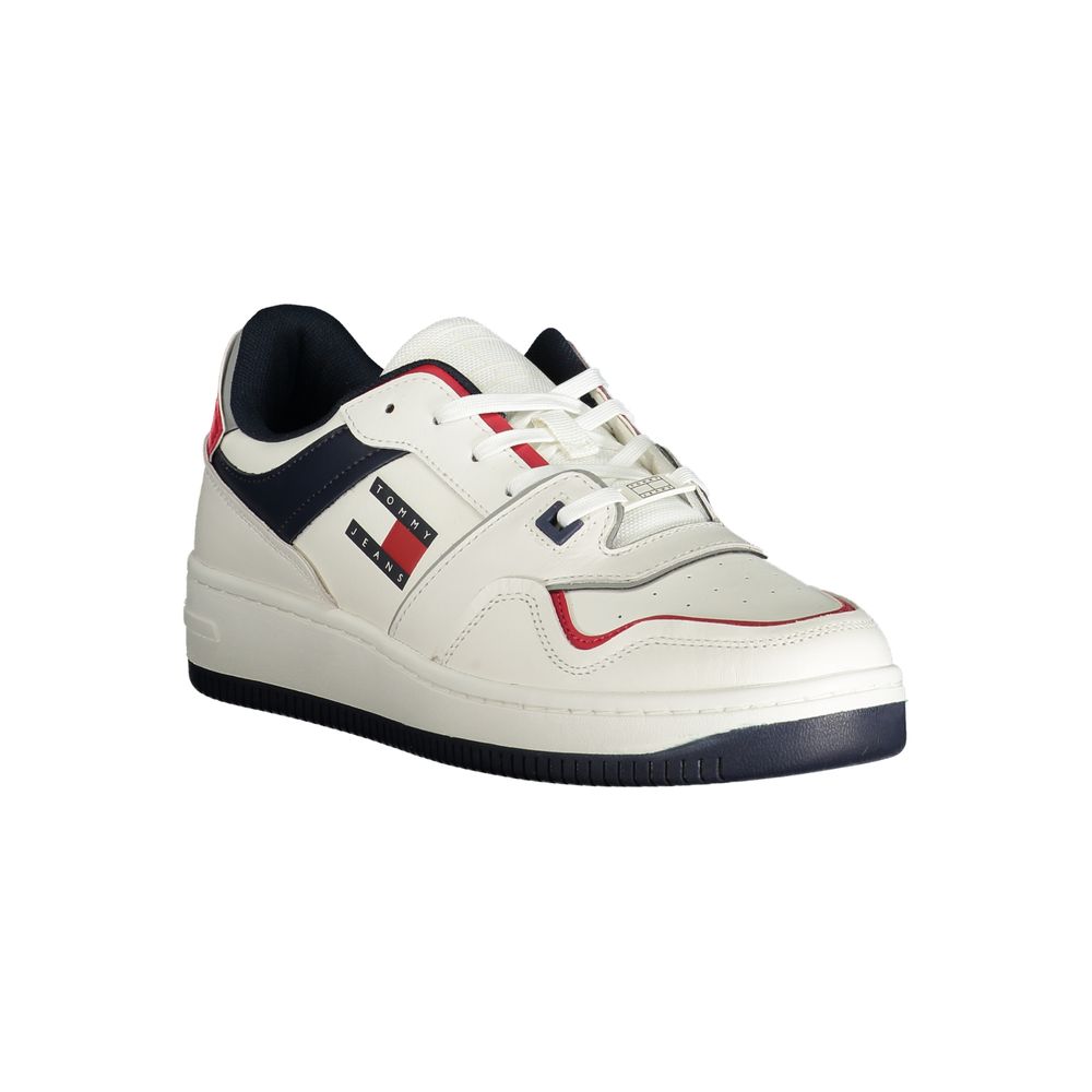Tommy Hilfiger Bianco Polyurethane Men Sneaker - HBPS Beauty & Fashion