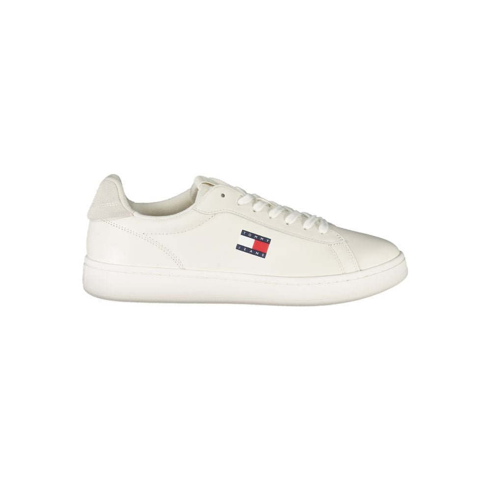 Tommy Hilfiger Bianco Polyurethane Men Sneaker - HBPS Beauty & Fashion