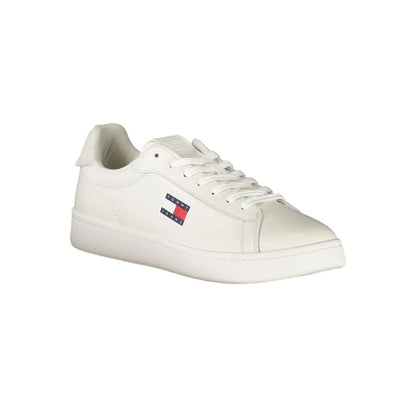 Tommy Hilfiger Bianco Polyurethane Men Sneaker - HBPS Beauty & Fashion