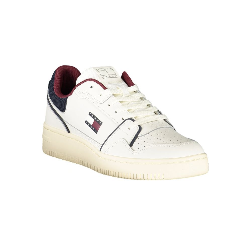 Tommy Hilfiger Bianco Polyurethane Men Sneaker - HBPS Beauty & Fashion