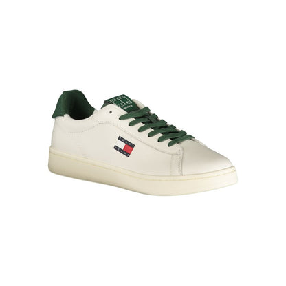 Tommy Hilfiger Bianco Polyurethane Men Sneaker - HBPS Beauty & Fashion