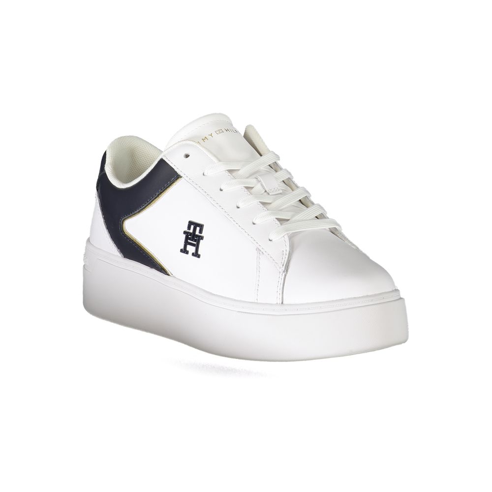 Tommy Hilfiger Bianco Polyurethane Women Sneaker - HBPS Beauty & Fashion