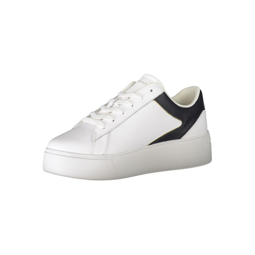 Tommy Hilfiger Bianco Polyurethane Women Sneaker - HBPS Beauty & Fashion